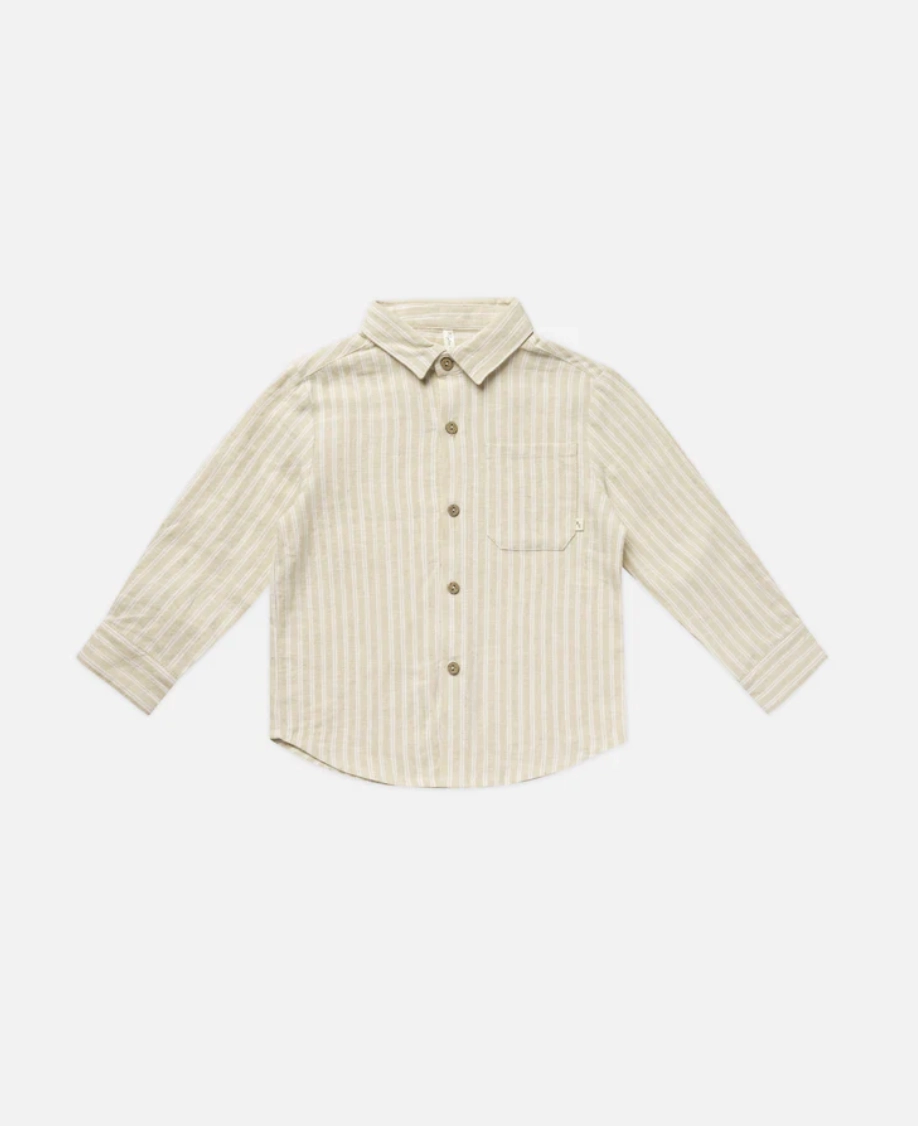 Collared Shirt | Champagne Stripe Mature Charm