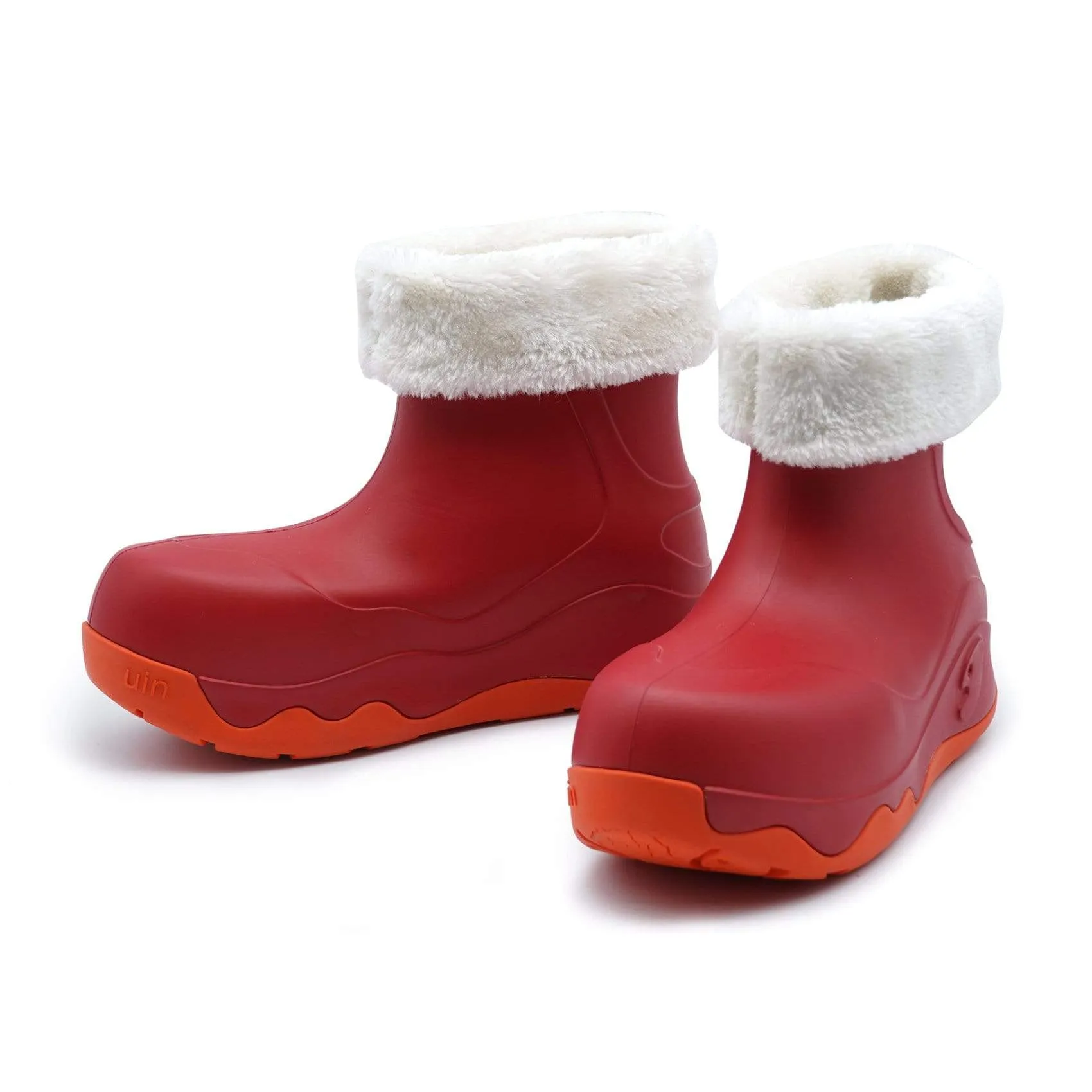 Rubber Tread Pattern Crimson Navarra Boots with Napped Linings Women