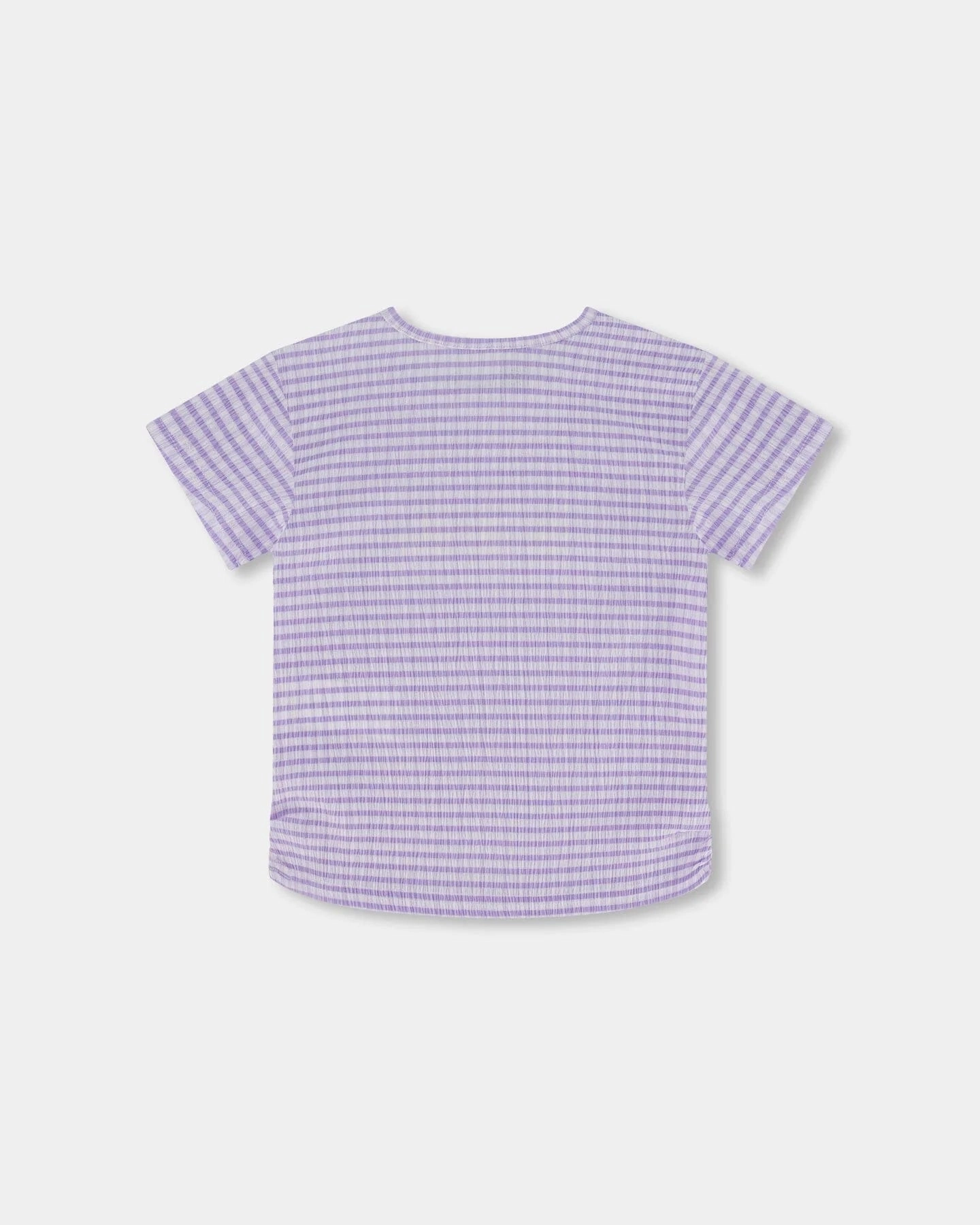 Moon Cool Game Core Crinkle Jersey Top with Flower Applique-Lilac