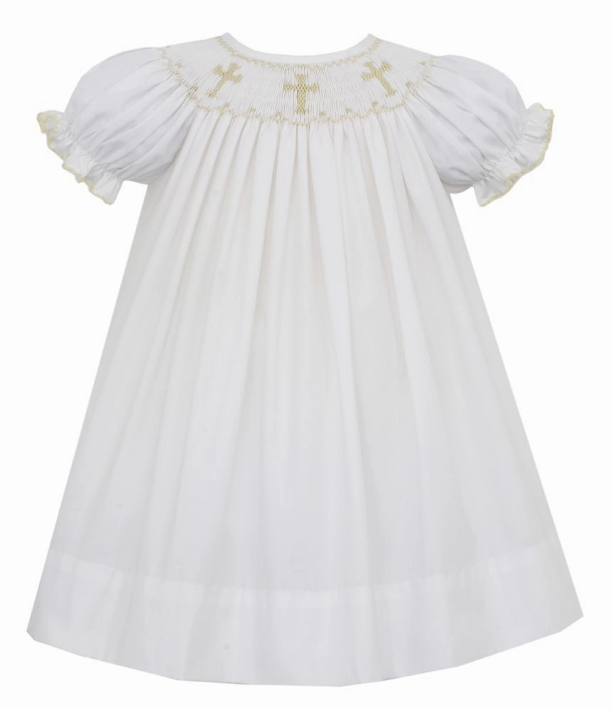 Cross Bishop Smocked Dress StretchFree summer shorts