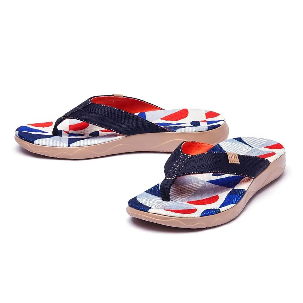 Cube Love Women Majorca Flip Flops Toe Gripping Technology