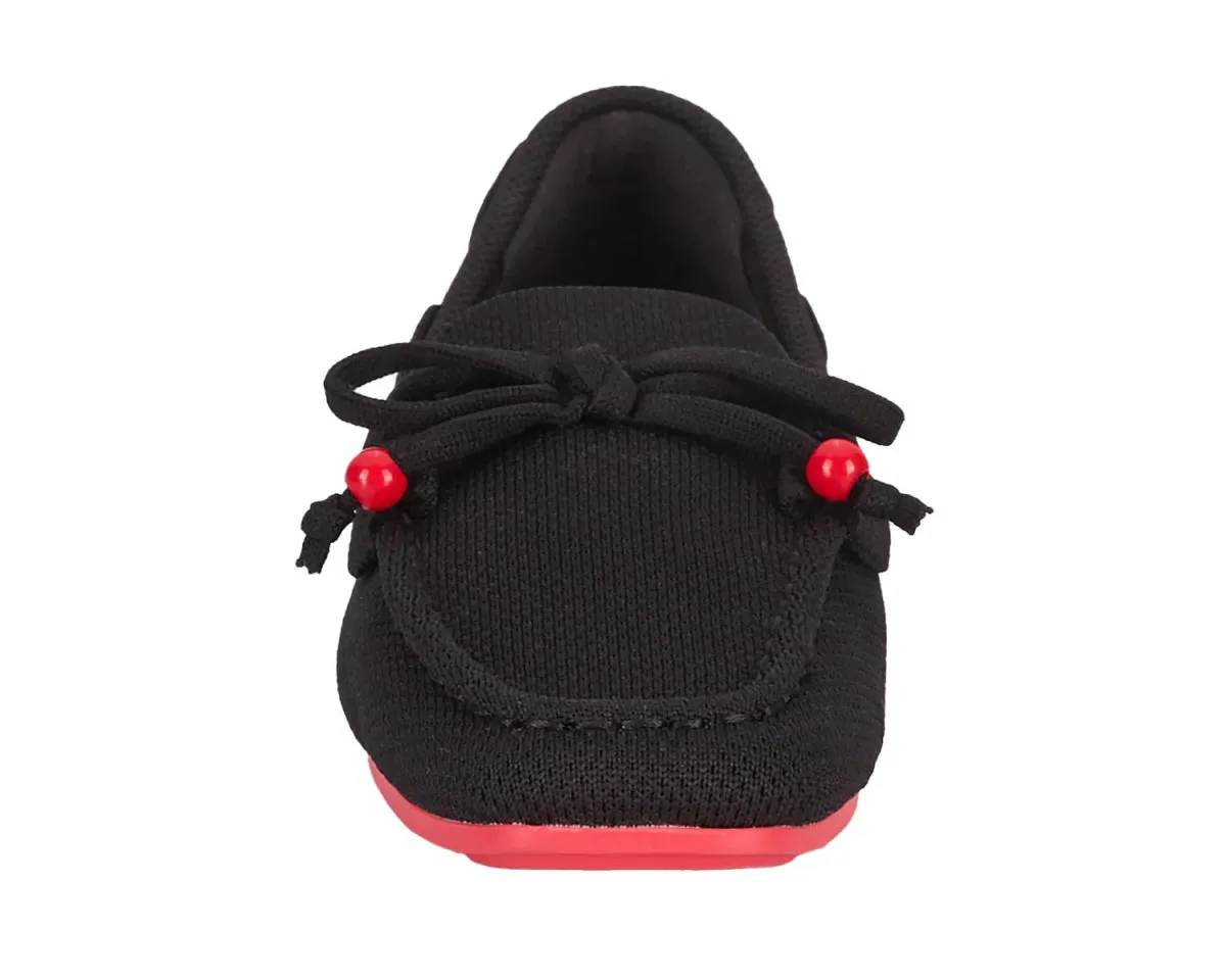 Coffee Stop Step Free Ros Hommerson Neve Women's Flat Knit Fabric In Black