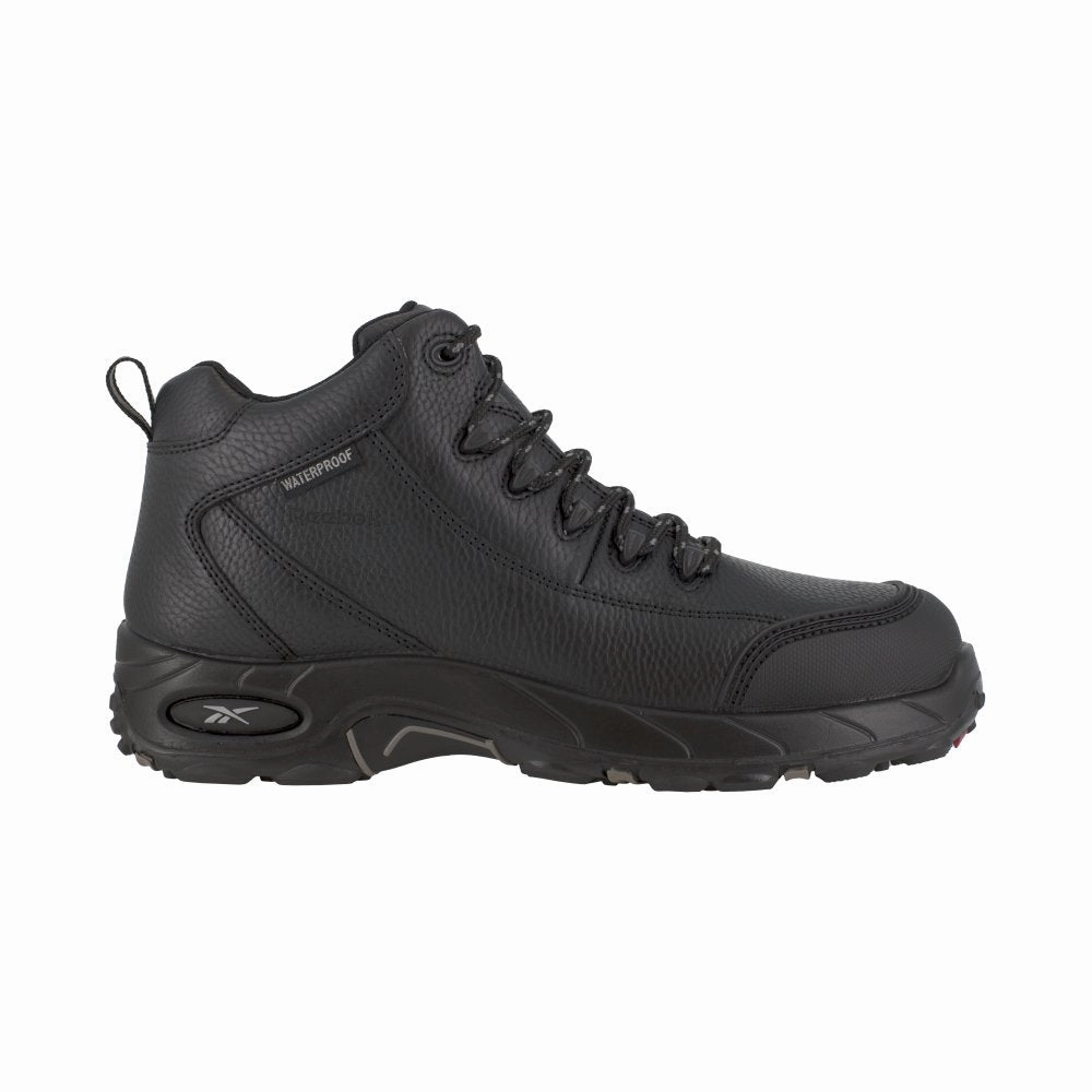 slip-resistant Workwear Essential Reebok Tiahawk Waterproof Sport Work Boot Women's Composite Toe Rb455 In Black