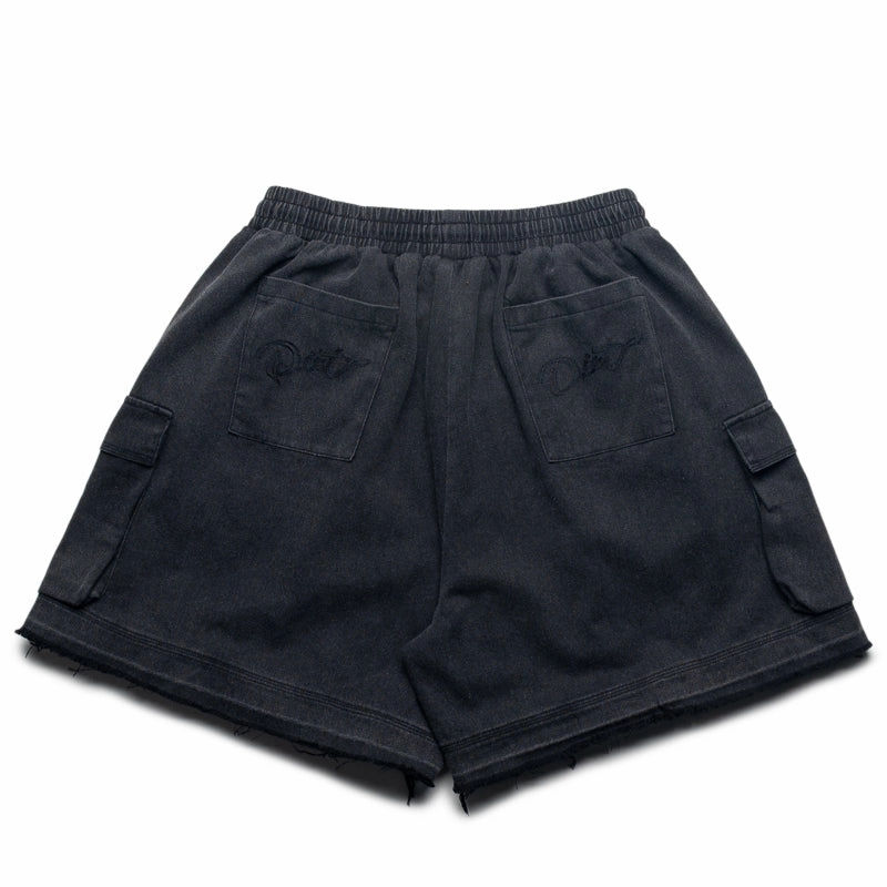 Sky Mood Team Edge Diet Starts Monday Canvas Cargo Shorts - Black