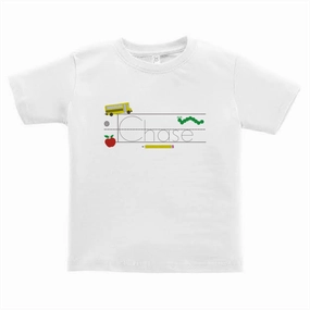 Custom Back To School Embroidery | School Bus SustainableTextiles