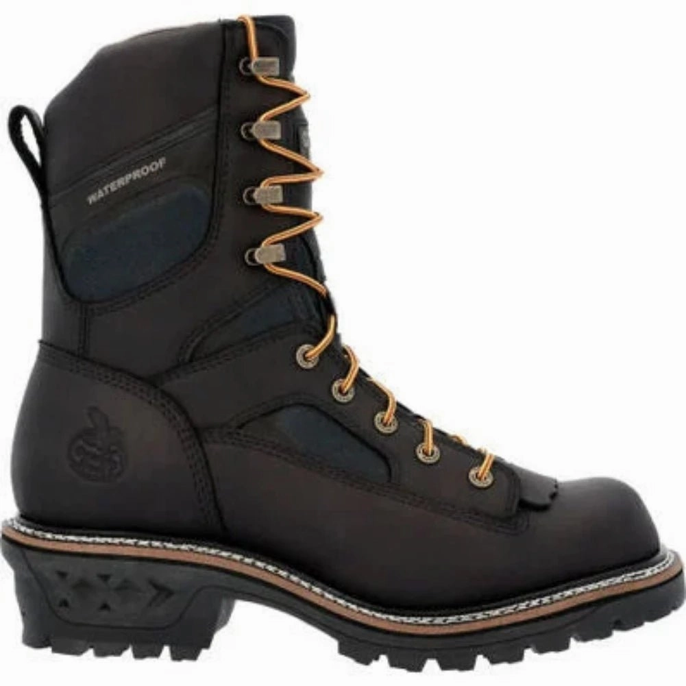 Georgia Boot Ltx Logger Men's Waterproof Work Boots Gb00618 In Black Street Style work use