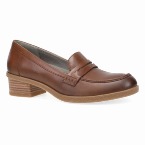 Danica Wide Tan Waterproof Burnished Closed Toe Shoes