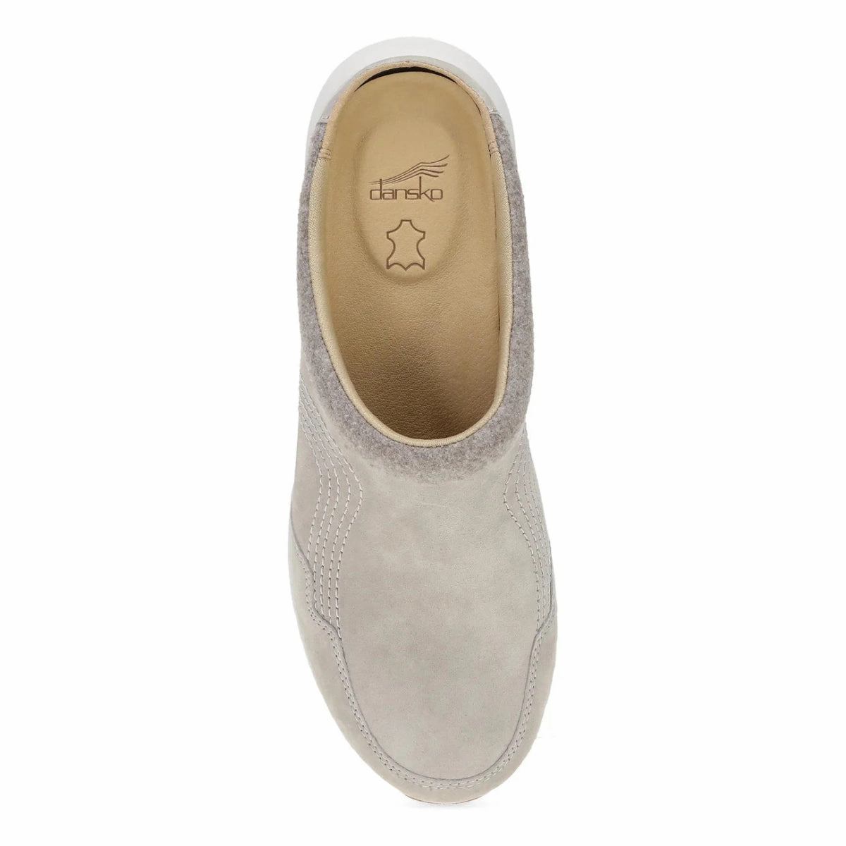 Dansko Claudia Women's Mule In Stone Suede Moisture Wicking Fabric lightweight trail sneakers