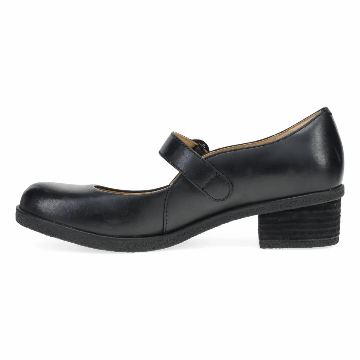 Zero Drop Platform Dansko Deirdra Women's Mary Jane In Black Waterproof Burnished