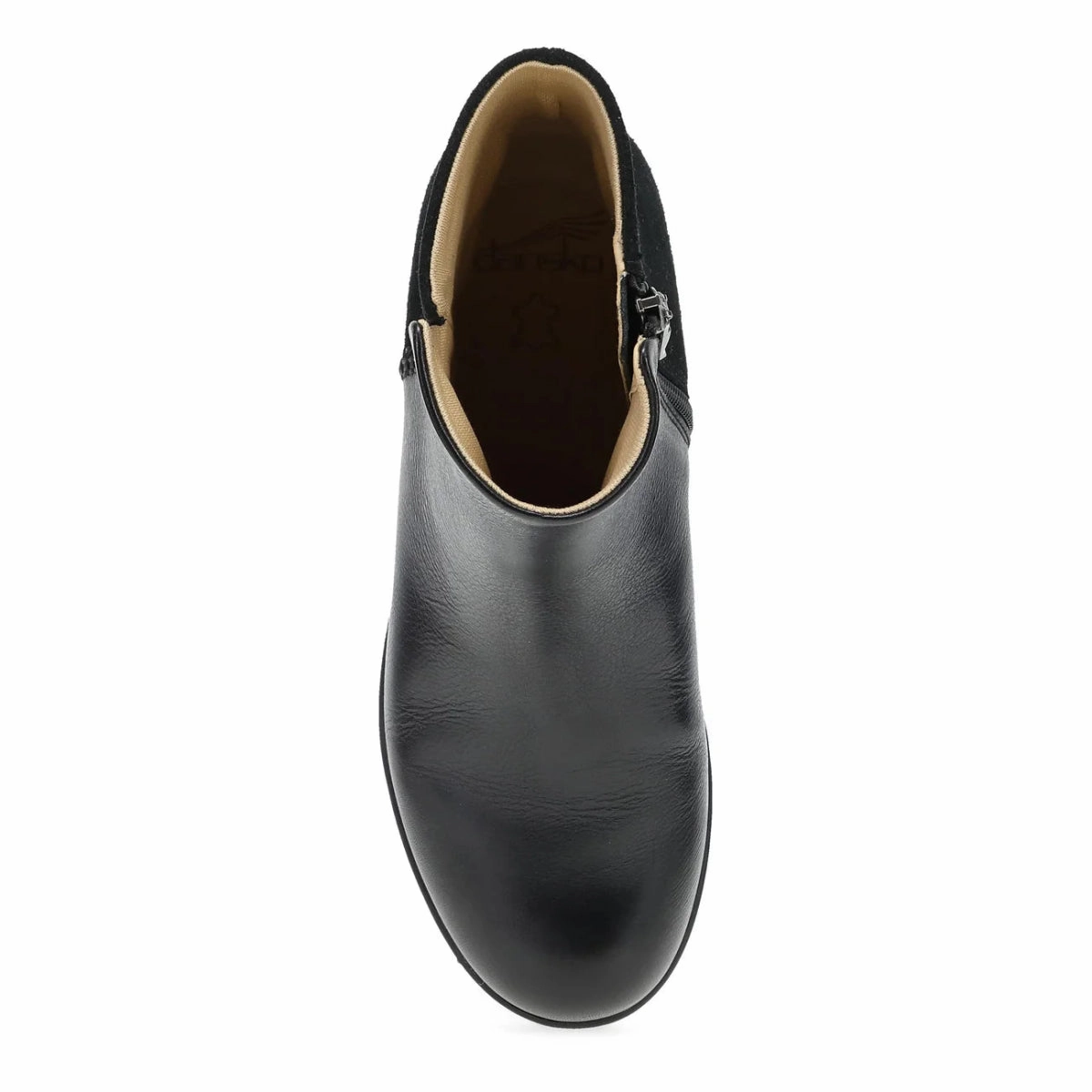 Dansko Denay Women's Boot In Black Waterproof Milled Adjustable Heel Cup stability trail sneakers