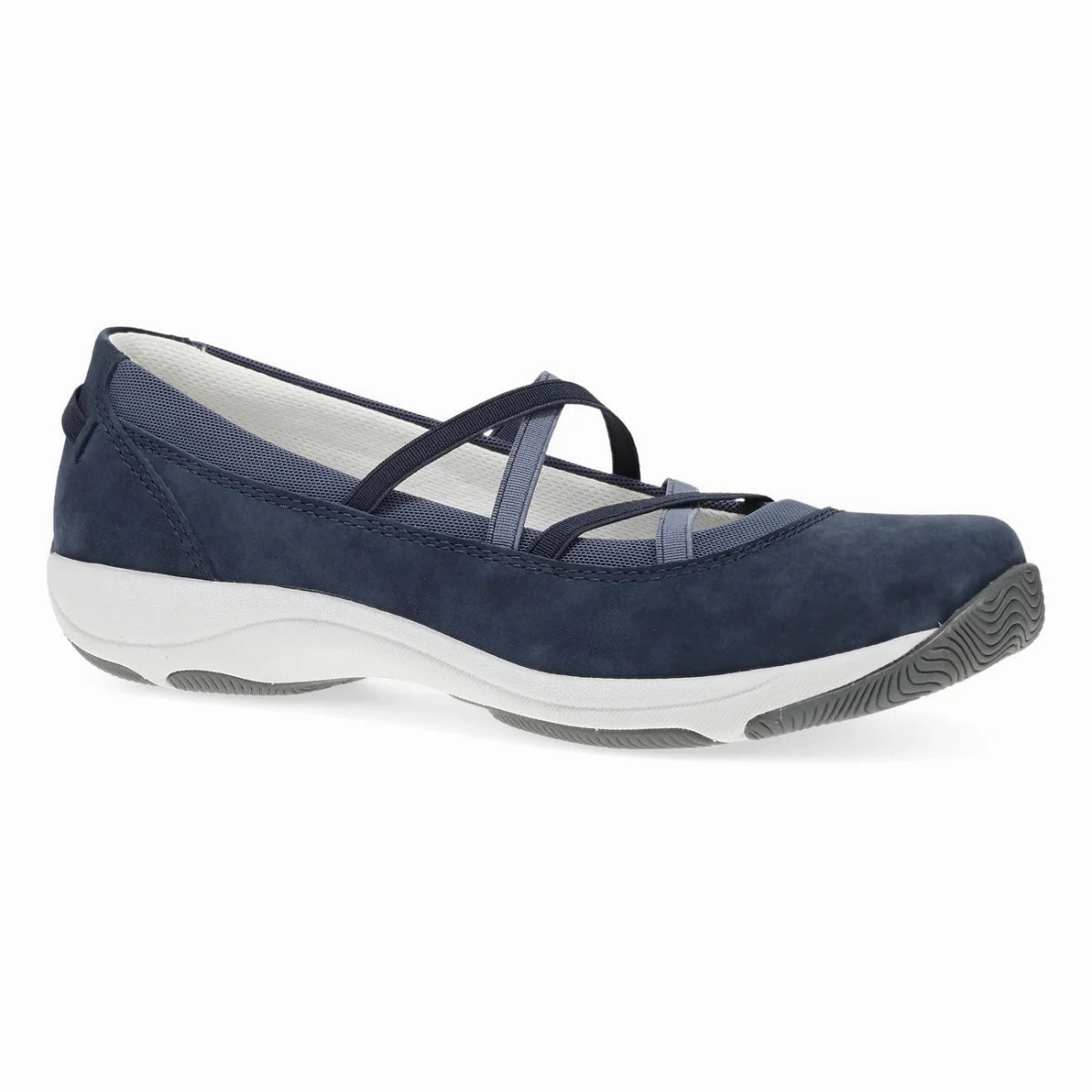 Dansko Harper Women's Mary Jane In Navy Suede Arch Contouring System