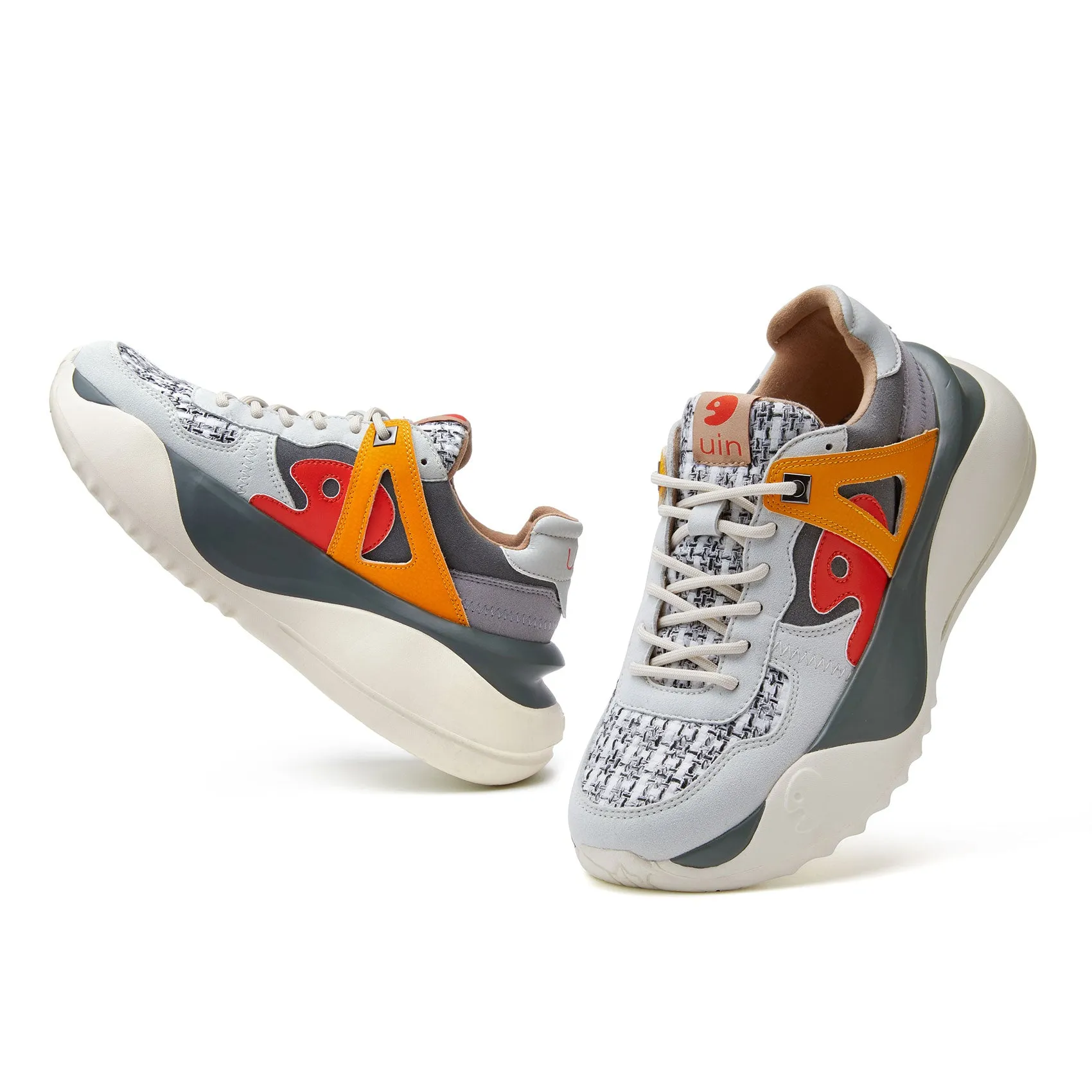 Dawn Grey Ruzaf V Women Minimalist Stitch Design