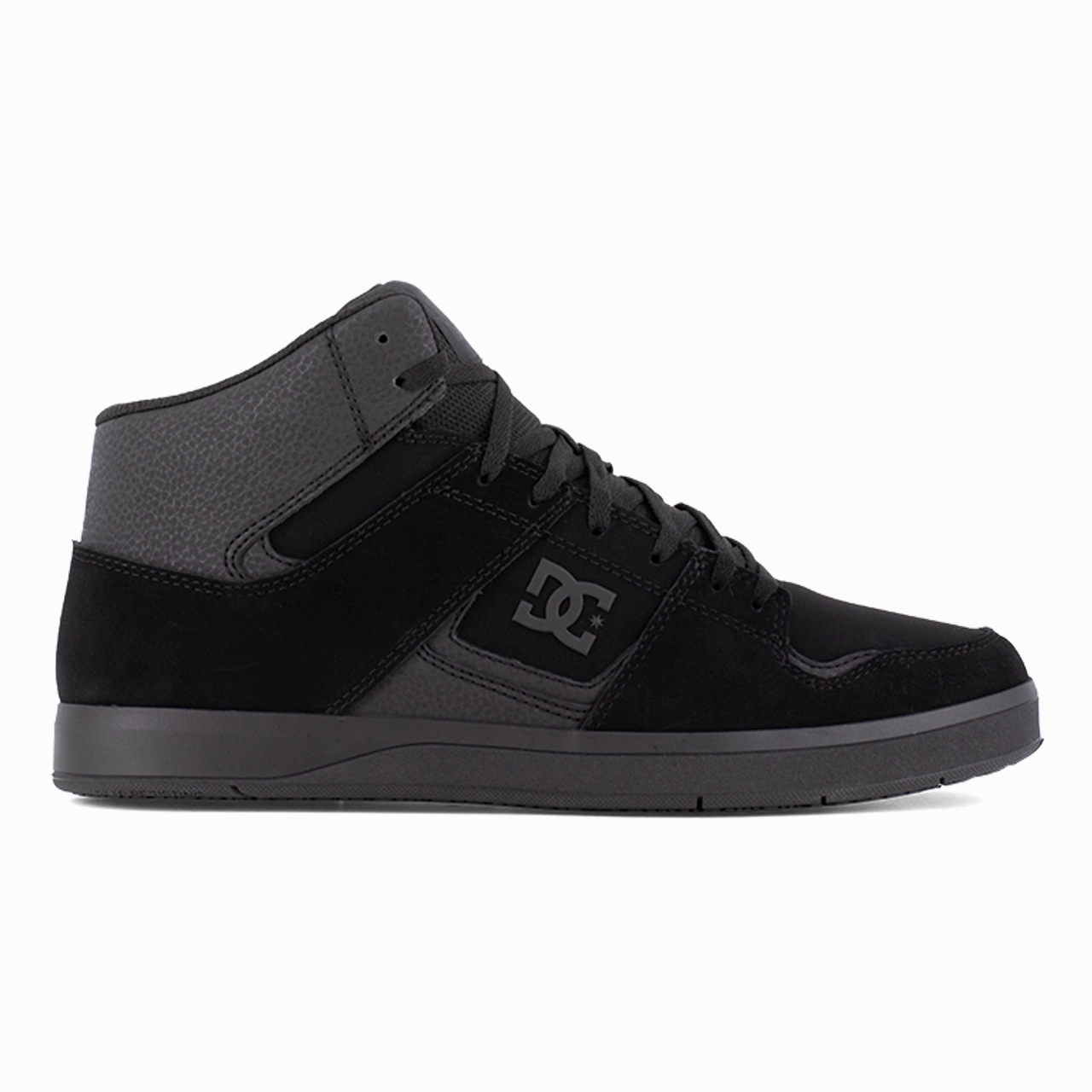 DC Work Cure Work Men's Slip-Resistant Work High-Top DC60302 In Black Wear Guard Shoes Quick Lock Footwear