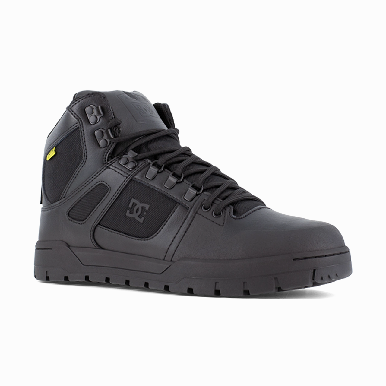 DC Work Pure Men's Waterproof Work High-Top with Internal Metatarsal Guard DC60604 In Black Heavy Protection Weather-resistant Fit