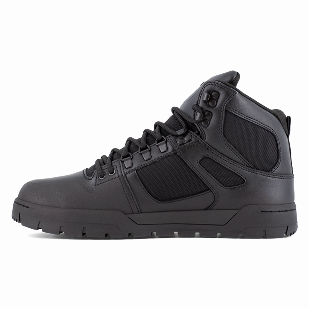 DC Work Pure Men's Waterproof Work High-Top with Internal Metatarsal Guard DC60604 In Black Reliable Fit Heavy Cushion Footwear