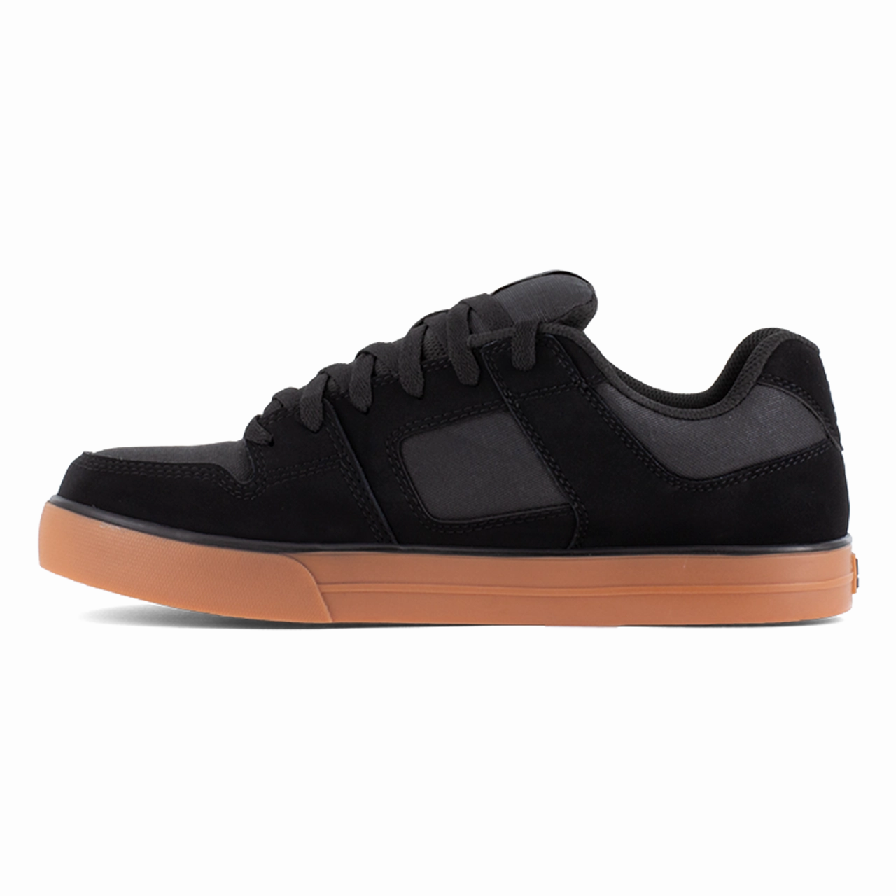 DC Work Pure Work Men's Work Shoe DC60202 In Black and Gum Cushioned Safety Shoes Comfortable Sole