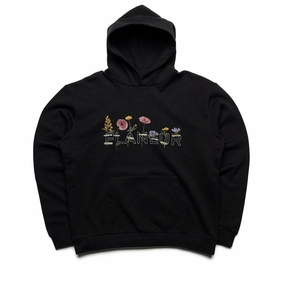theater look Flaneur Botanical Hoodie - Black