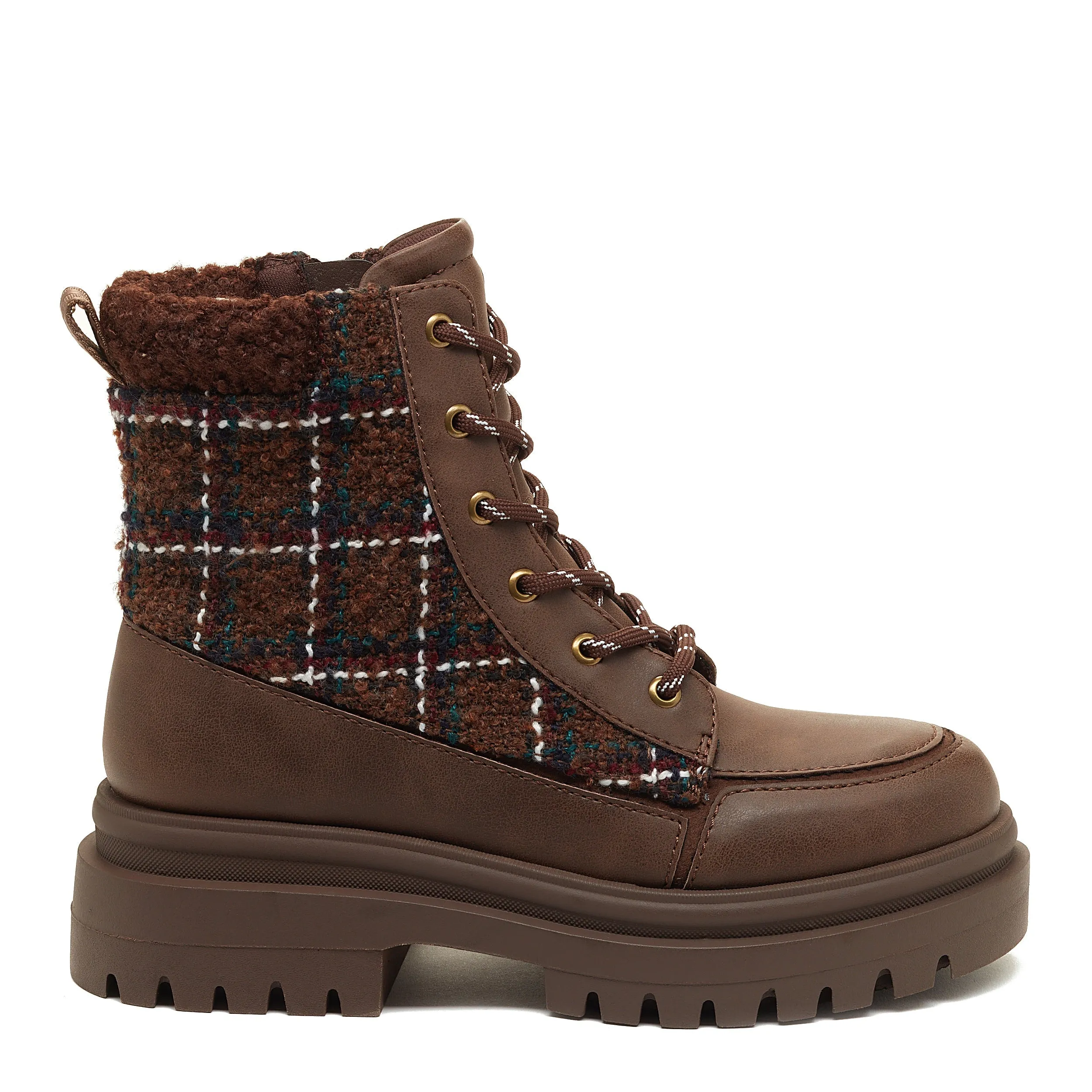 Desmond Brown Lug Boot Reflective accents