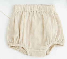 Diaper Cover - Tan Muslin wrinkle free
