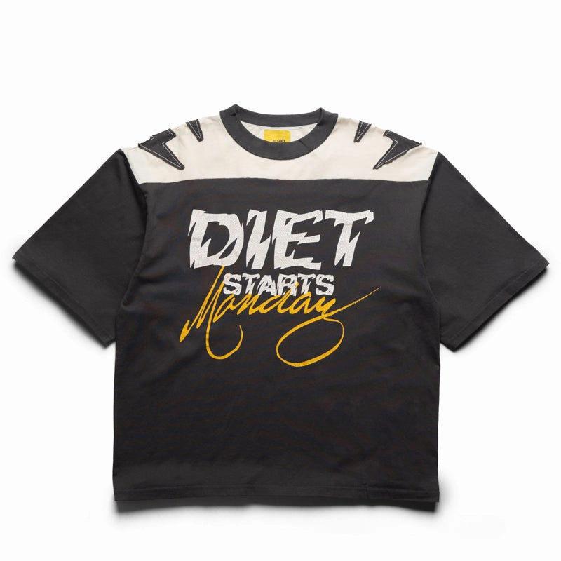 Diet Starts Monday DSM Yoke Tee - Vintage Black Champion Glow EcoCertifiedTextile