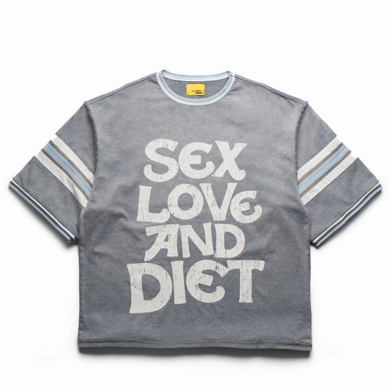 Diet Starts Monday SL&D Athletic Tee - Heather Grey/Blue Opaque Core athletic shoes