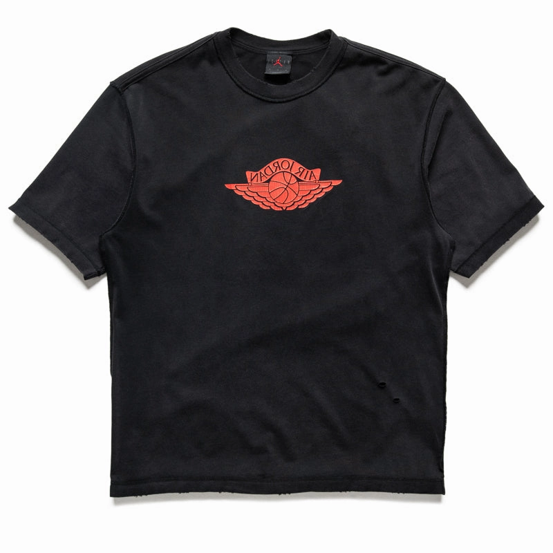 Thin Core LightweightTextile Jordan Rare Air Tee - Black/Chile Red