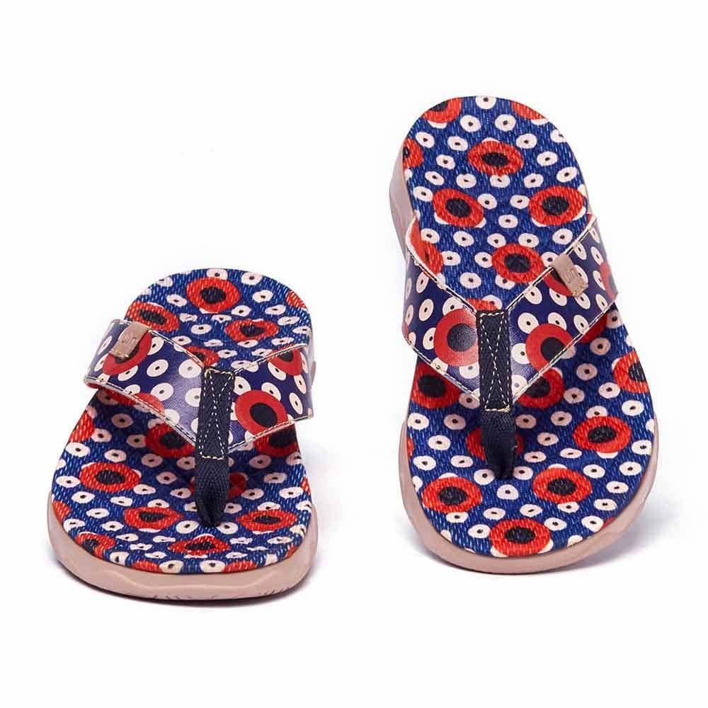 Dots Women Majorca Flip Flops Travel Ready Fit Quick Slip Shoes