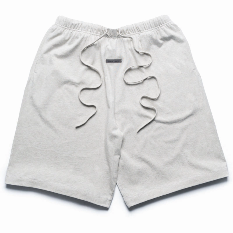 Fear Of God Essentials Basketball Jersey Shorts - Heather Stone DoubleLayered Fabric Sheer Glow