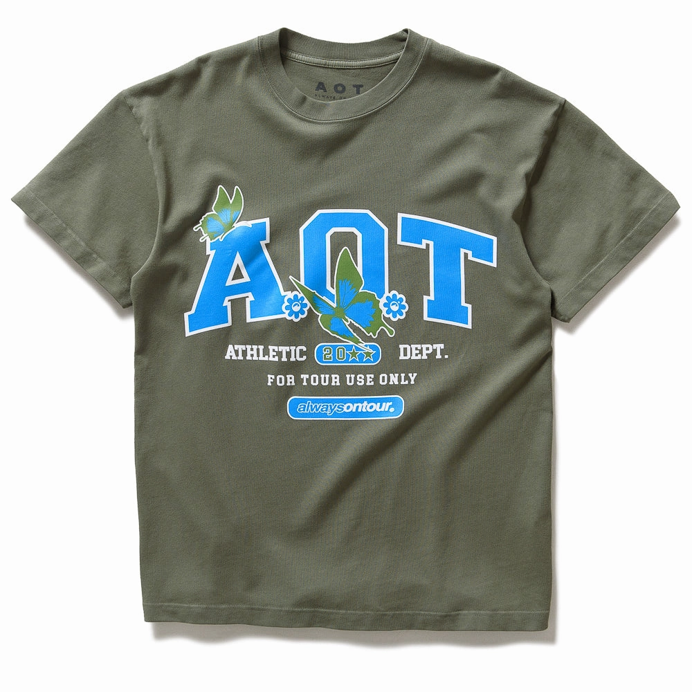 Snow Ready Always On Tour Physical Education Tee - Olive Green