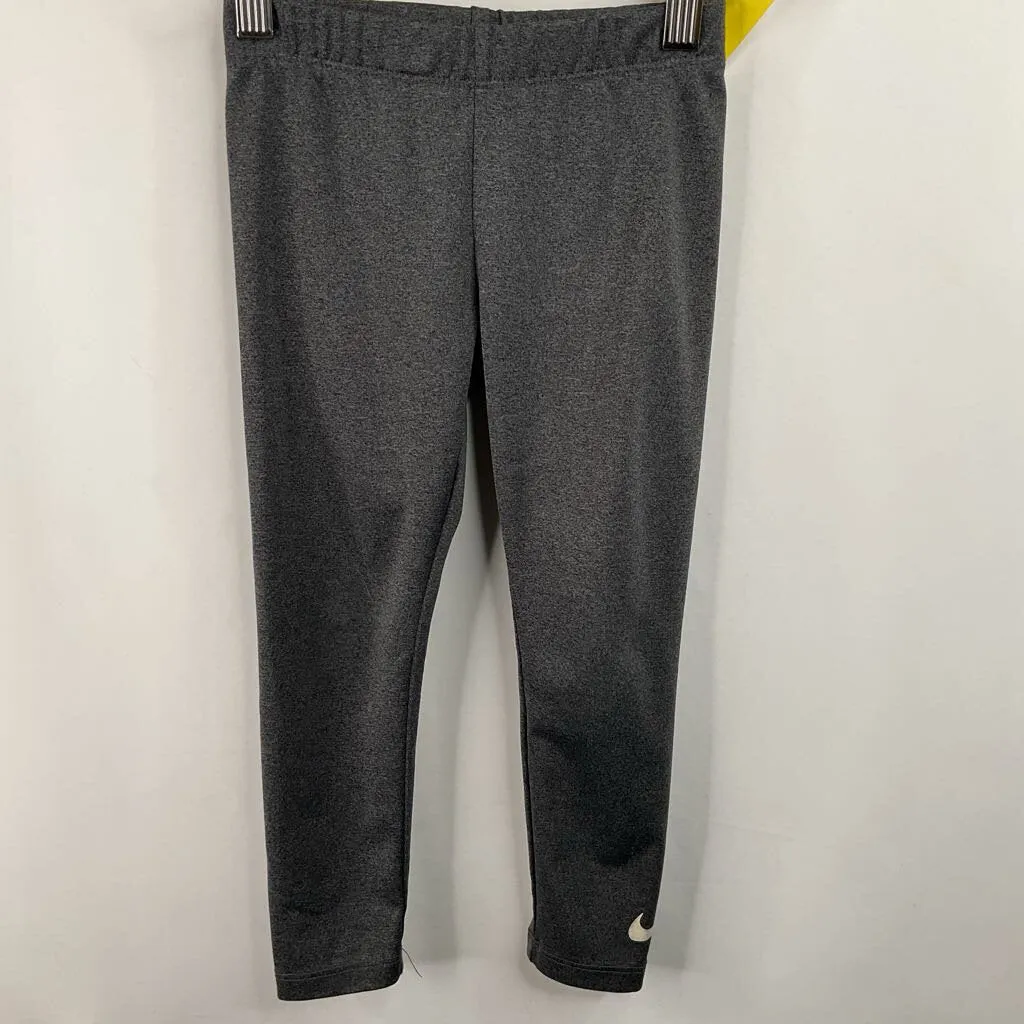 Breathable Fabric Maternity Wear Non Roll Waistband Size 4: Nike Grey Leggings