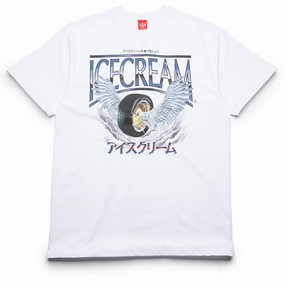 Forest Air Flexible Material Ice Cream Heaven Tee - White