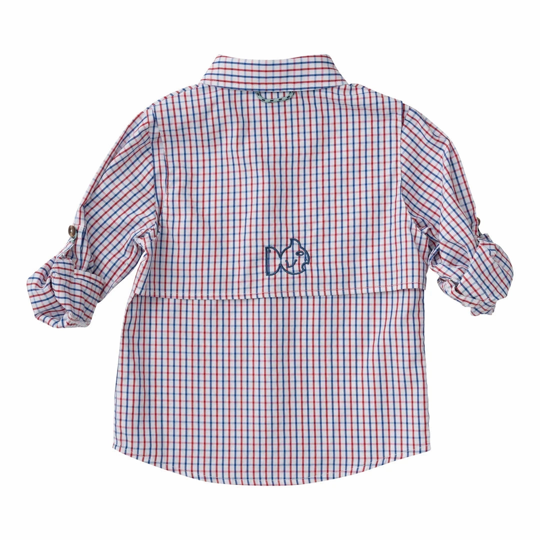ReflectiveDetails AbrasiveReinforcedZones Founders Fishing Shirt - Americana Plaid