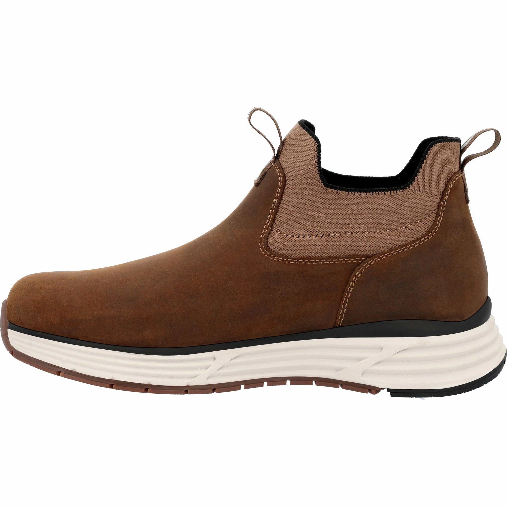 Georgia Boot Durablend Sport Men's Waterproof Chelsea Boots Gb00626 In Brown High Traction Rainy Days Flexible Frame Trail Runner