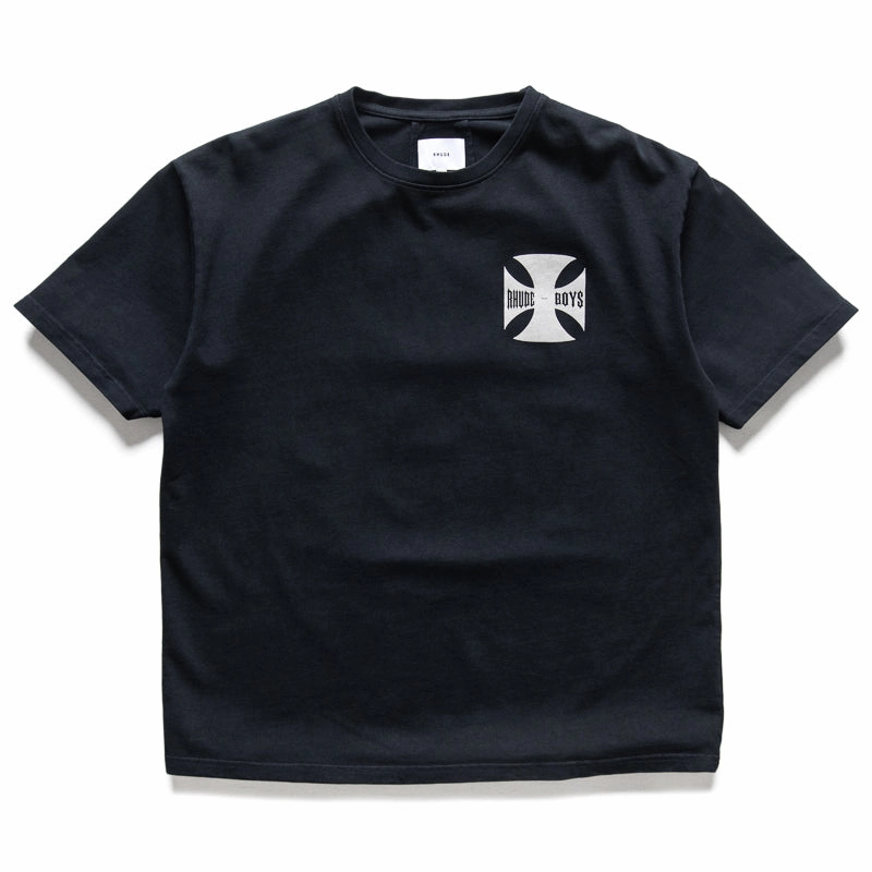Rhude Boys Tee - Vintage Black Vital Core Essential Tee