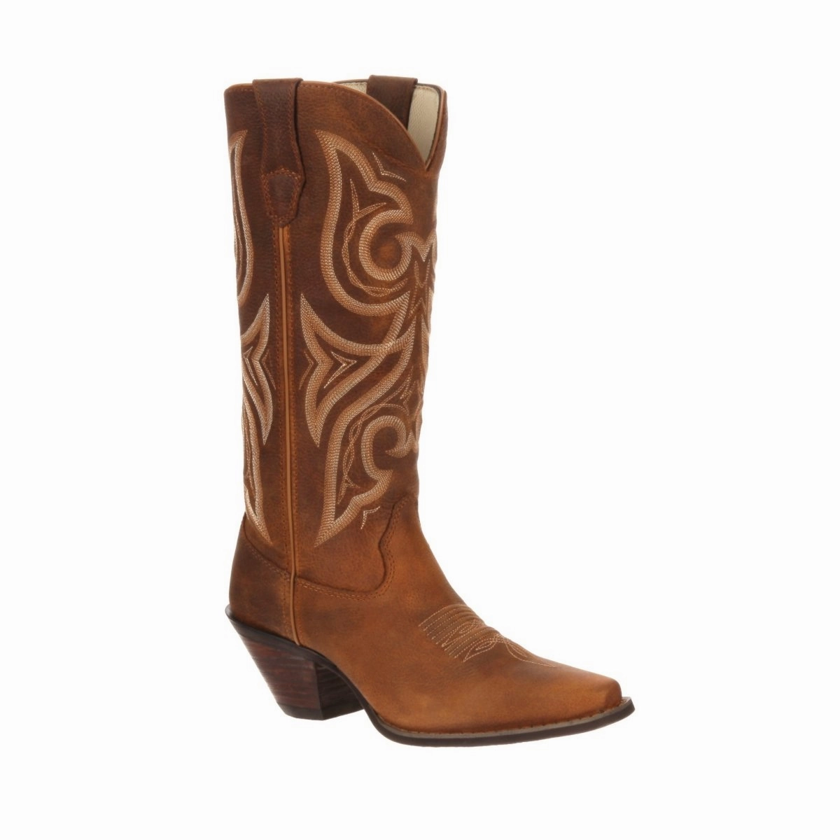 Durango Crush Women's Tan Jealousy Western Boots Rd3514 In Distressed Cognac Low Profile Rough Terrain