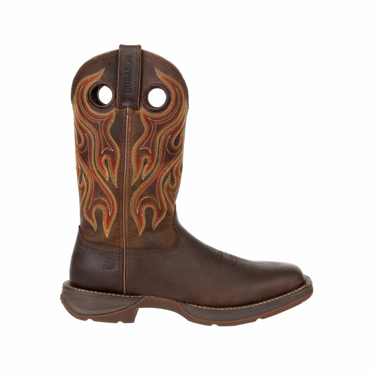 Noise Reducing Heel Durango Rebel Men's 12" Western Boots Ddb0317 In Dark Chestnut