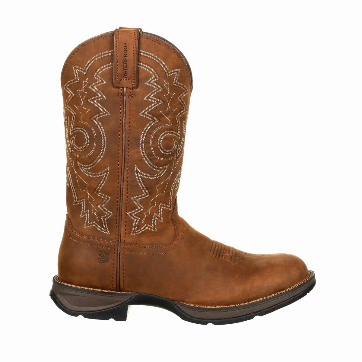 Durango Rebel Men's Waterproof Western Boots Ddb0163 In Coyote Brown Elastic