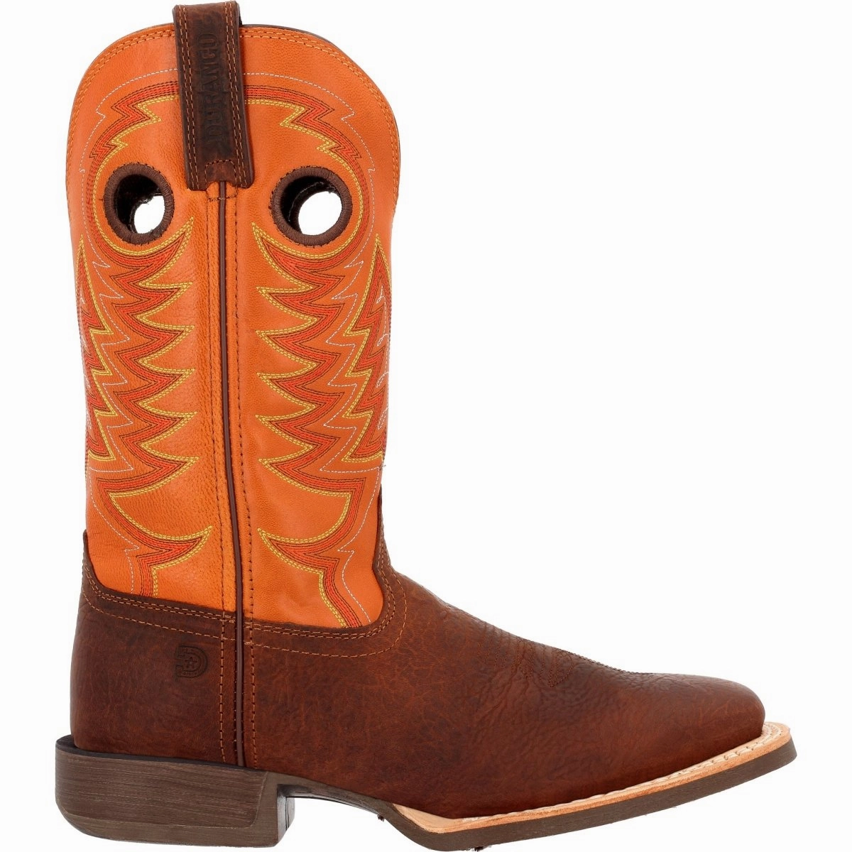 Waterproof Coverage Durango Rebel Pro Men's Pull-on Western Work Boots Ddb0230 In Brown And Orange