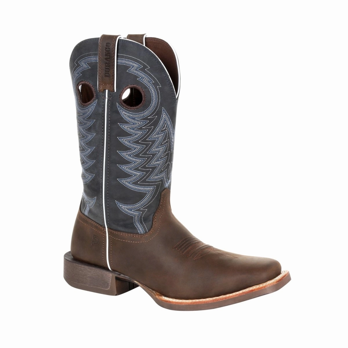 Safety Shell Gear Durango Rebel Pro Men's Western Boots Ddb0216 In Belgian Brown And Denim Blue