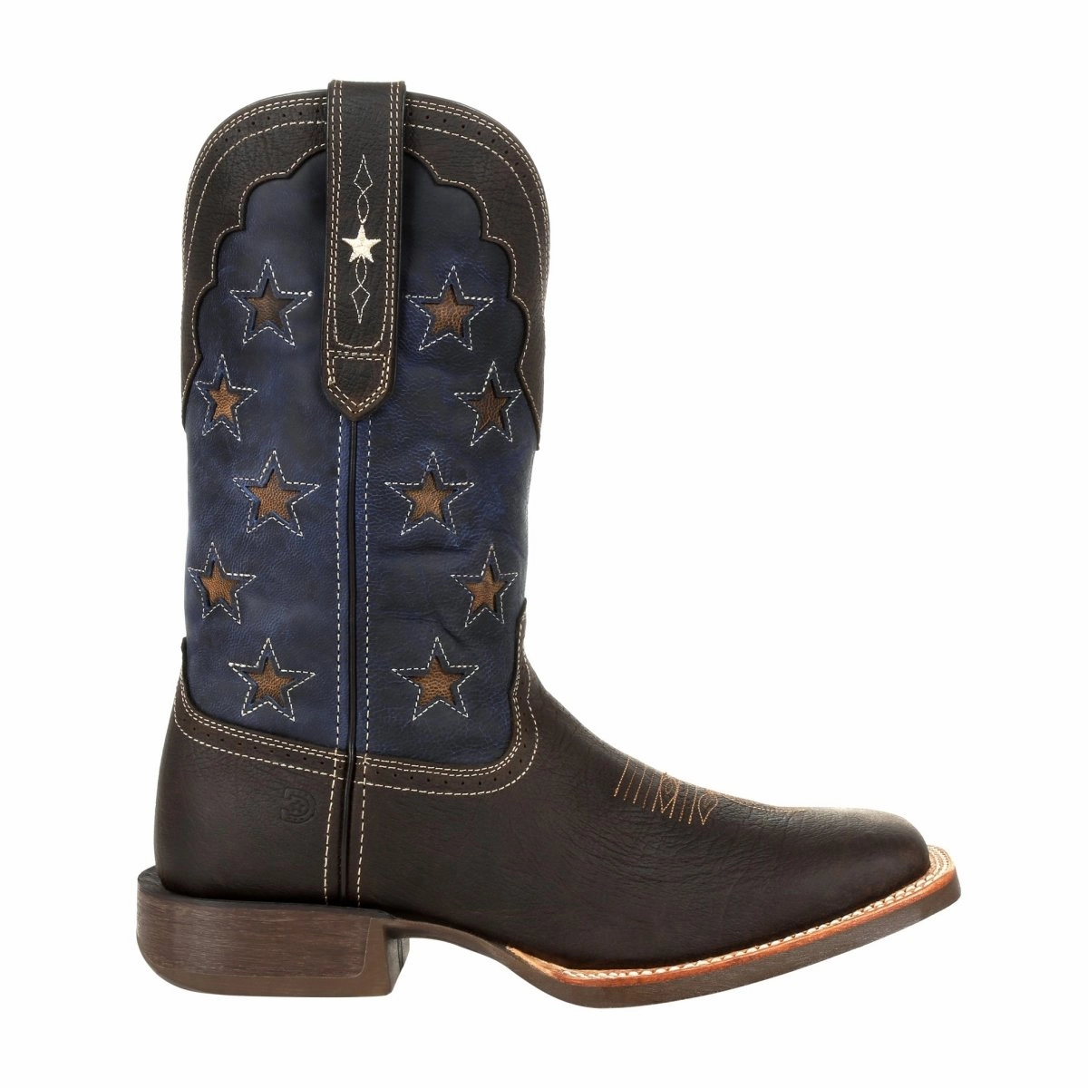 Durango Rebel Pro Men's Western Boots Ddb0303 In Dark Chestnut And Vintage Flag Weather Adaptable Padded Protection