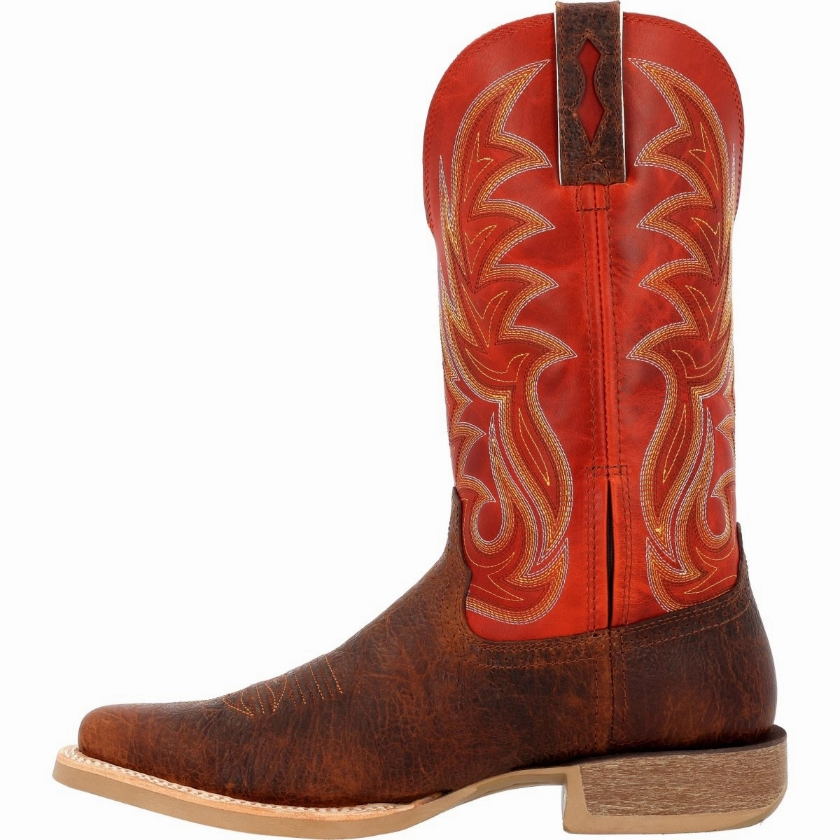 Durango Rebel Pro Men's Western Boots Ddb0476 In Cognac Crunch And Rusty Red Composite Toe