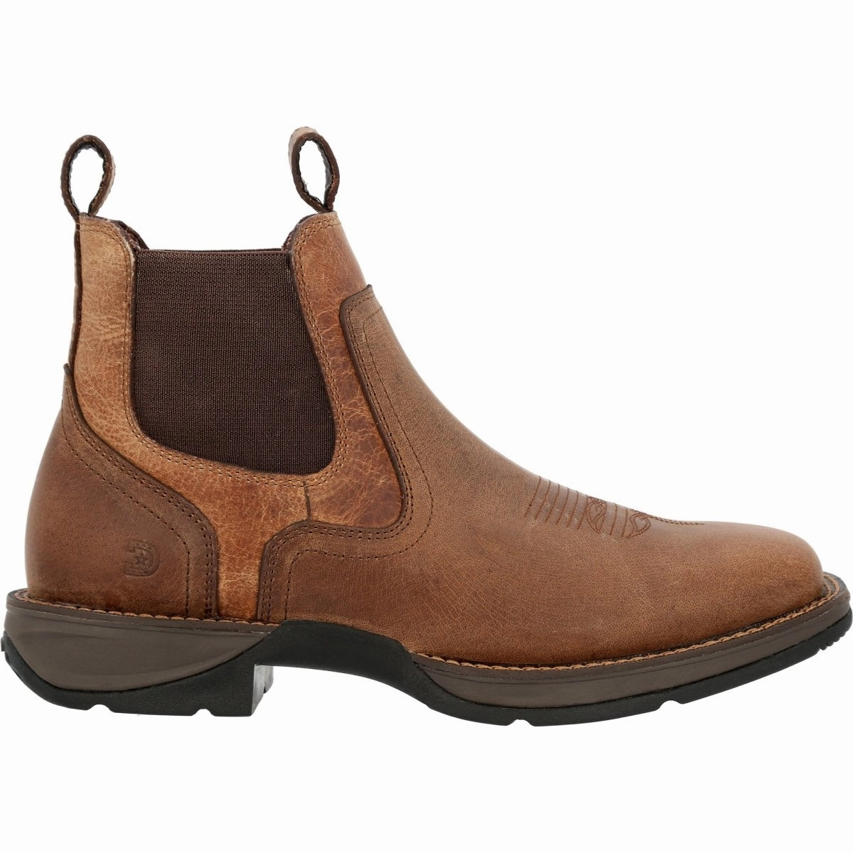 Durango Red Dirt Rebel Men's Square-Toe Western Boots Ddb0460 In Old Town Brown And Tan Breathable Cold Weather Commuter