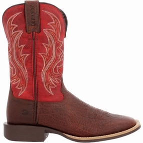 reinforced sole Durango Shyloh Men's Western Boot DDB0494 in Mahogany And Dynamite Red
