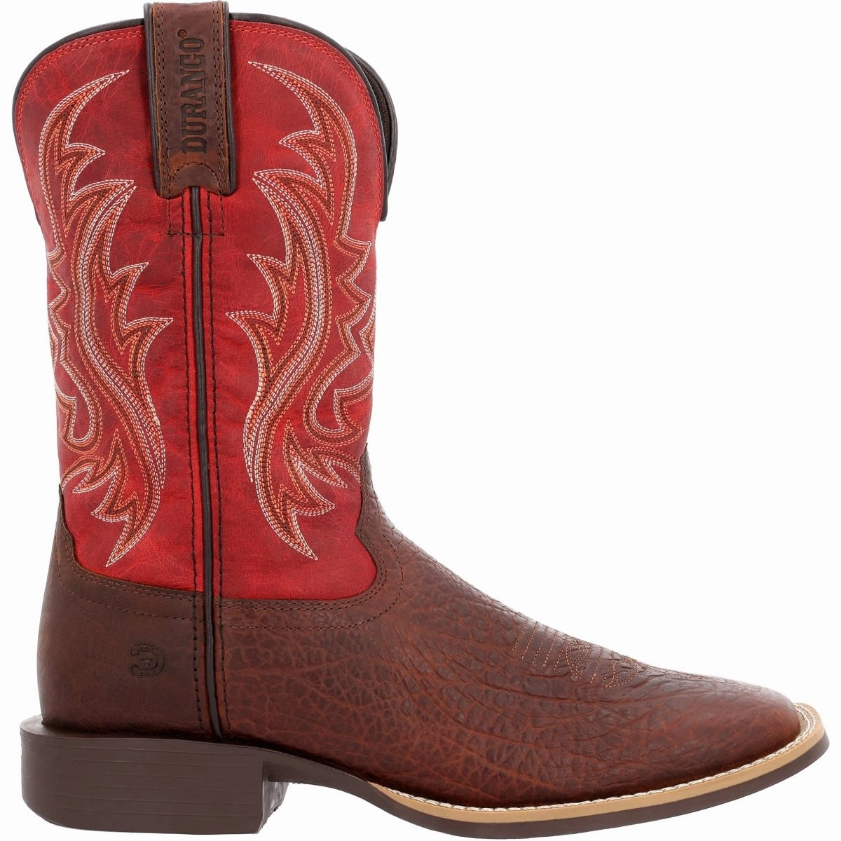 reinforced sole Durango Shyloh Men's Western Boot DDB0494 in Mahogany And Dynamite Red