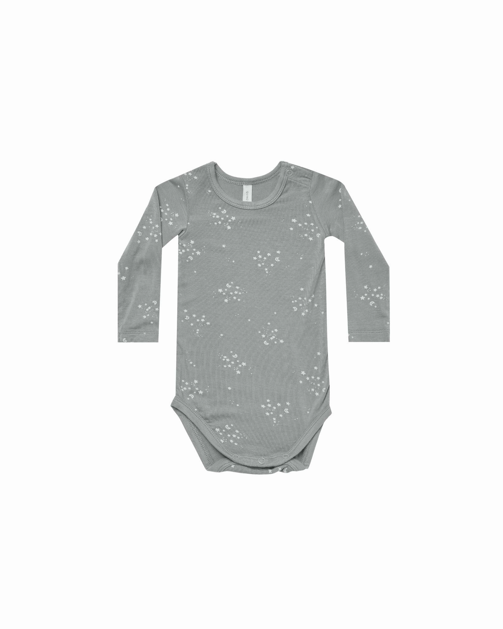 Bamboo Long Sleeve Bodysuit | Twinkle Reinforced Edges Flexible Material