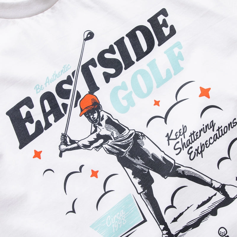 Ventilation Panels Eastside Golf Keep Shattering Expectations Tee - White