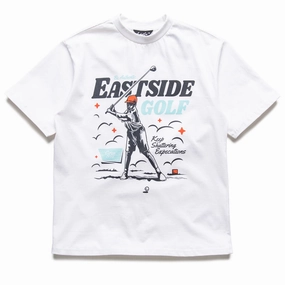 Data Mode Warm Vest Eastside Golf Keep Shattering Expectations Tee - White