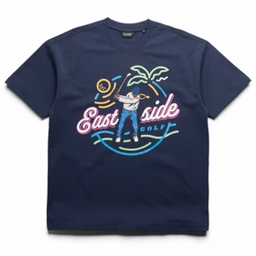 Eastside Golf Limited Edition Paradise Tee - Midnight Navy easygoing look