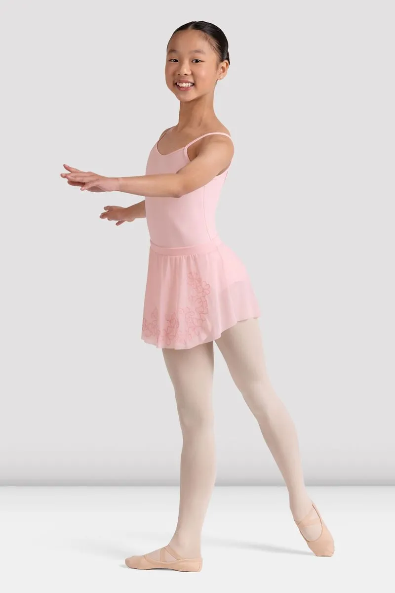 SoftTouchInnerLayer VentilatedMeshPanels Girls Angella Floral Mesh Skirt