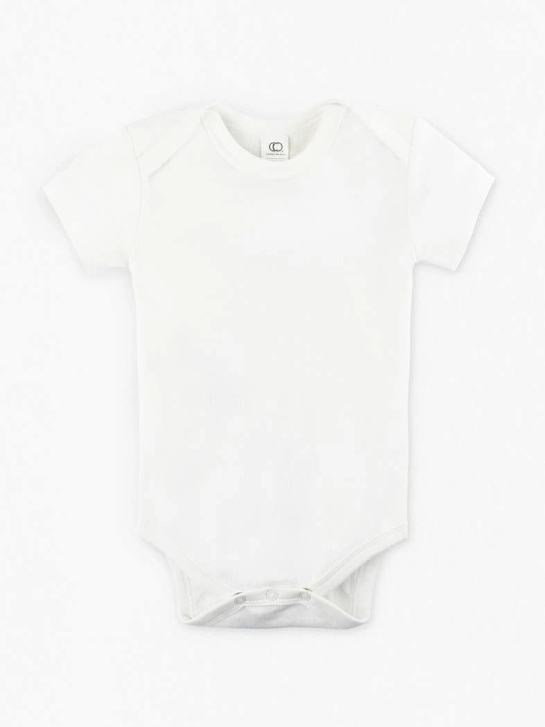 Short Sleeve Classic Bodysuit - White Fur Fit